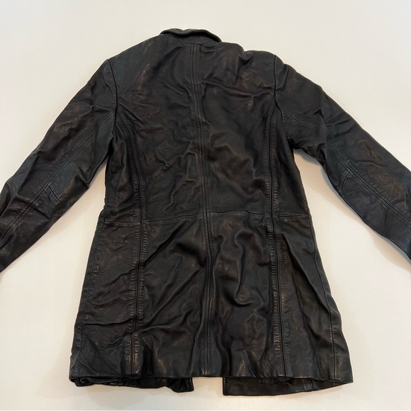 [JLC New York Outerwear] Unisex Long Leather Genuine Jacket - Picture 8 of 11